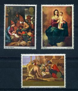 Great Britain - Christmas 1967 - Scott #522-524 - MH