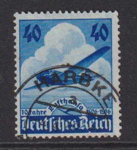 Germany  Reich  #469 used 1936  airplane . anniversary Lufthansa