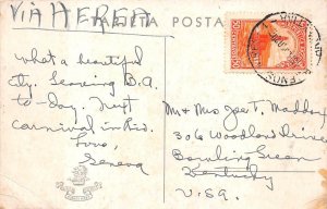ARGENTINA SCOTT #444 OIL WELL STAMP BUENOS AIRES TO USA VIA AIRMAIL POSTCARD