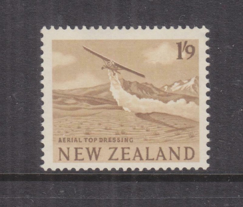 NEW ZEALAND, 1960 Crop Dusting, 1s.9 Bistre Brown, mnh.