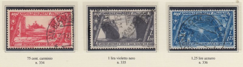 Italy Regno - Sassone n.325-340 +Air A42-43 +Exp 17-18 cv 1320$ used