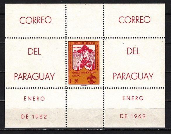 Paraguay, Scott cat. 645 A. Scout Baden Powell s/sheet. ^