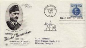 United States, First Day Cover, Finland