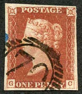 1841 Penny Red (GC) Fine Used 4 Margin