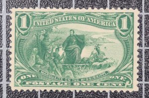 Scott 285 1 Cent Trans-Mississippi OG MH PSE Cert Grade 80 SCV $60.00