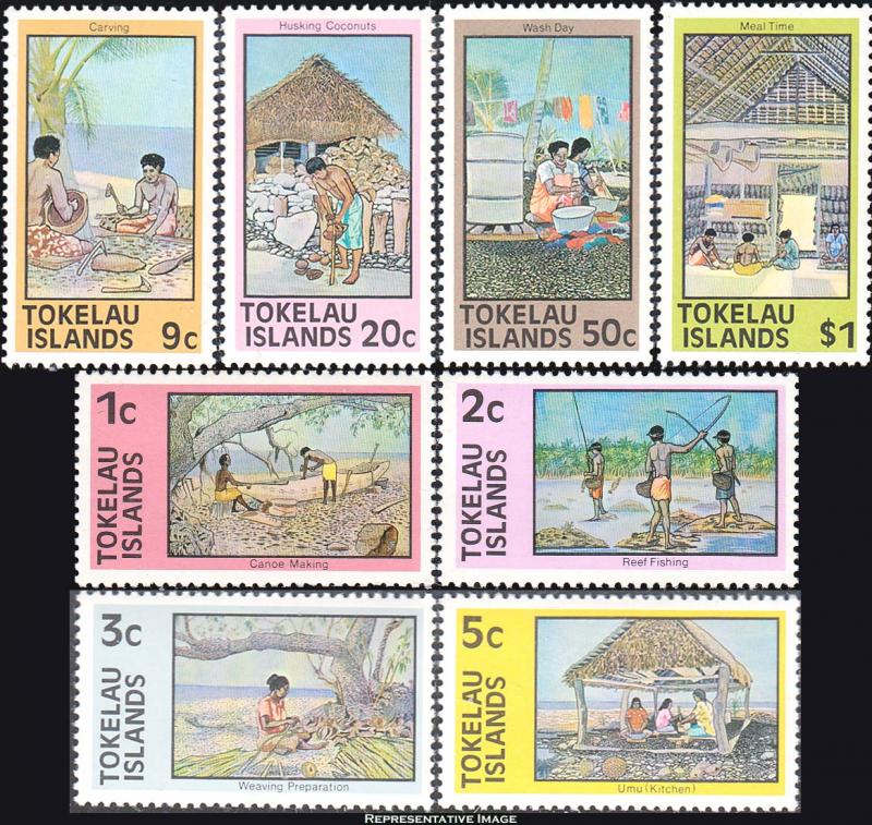 Tokelau Scott 49-56 Mint never hinged.