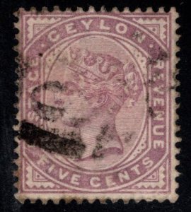 CEYLON Scott 131 Used  Queen Victoria stamp