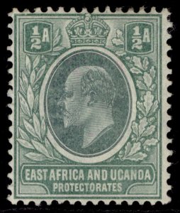 EAST AFRICA and UGANDA EDVII SG17a, ½a grey-green, M MINT. Cat £17. CHALKY