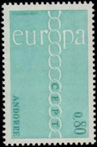 Andorra French Administration #205-206, Complete Set(2), 1971, Europa, Never ...
