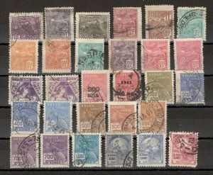 BRAZIL - USED - LOT OF 29 STAMPS - 1919/1938.