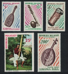 Malagasy Rep. Musical Instruments 5v 1965 MNH SG#88-92