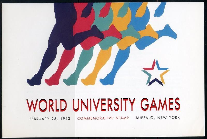 UNITED STATES POSTAL SERVICE 1993 WORLD UNIVERSITY GAMES  FIRST DAY PROGRAM 