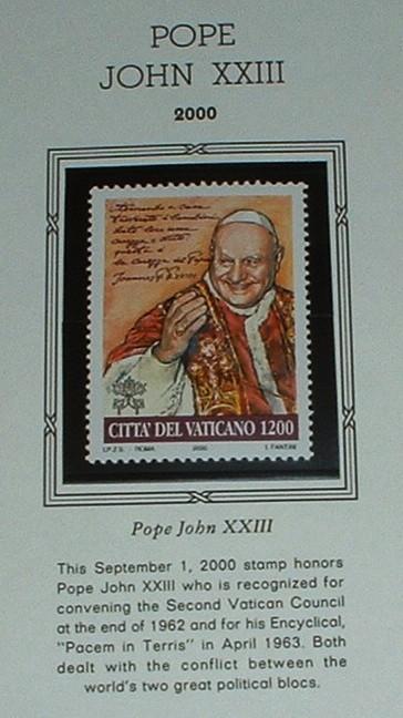 2000 Vatican City Pope John XXIII - M, NH, F-VF #1166