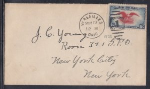 United States - Versailles OH, May 1938 Domestic Air Mail Cover