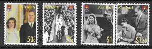 KIRIBATI SG786/9 2007 DIAMOND WEDDING MNH