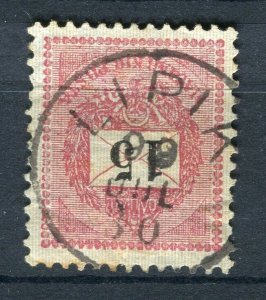 HUNGARY; 1890s classic Numeral issue fine used Shade of 15f. POSTMARK Lipik