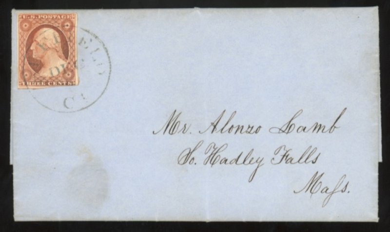 U.S. #10A USED ON COVER