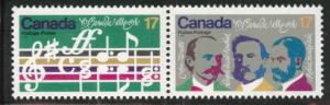 Canada Scott 857-585 = 858a MNH** 1980 Composers pair