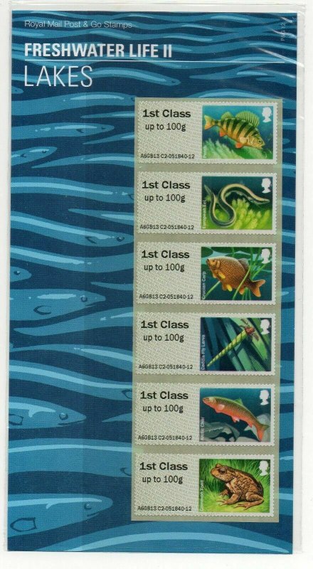 2013 Lakes - Freshwater Life II (2) post & Go P&G 12 UNMOUNTED MINT