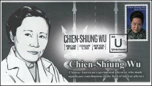 21-044, 2021, Chien-Shiung Wu, First Day Cover, Pictorial Postmark, Nuclear