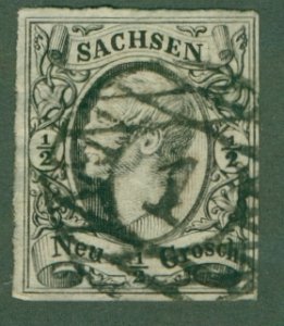 SAXONY GERMANY 9 USED (RL) 3838 CV $8.00 BIN $3.50