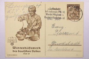 Germany 1939 November Postal Card Used - L39989