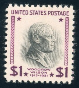 US Stamp #832 Woodrow Wilson $1 - PSE Cert - XF 90 - MNH - SMQ $45.00
