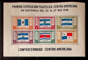 GUATEMALA Sc CNH SOUVENIR SHEET OF 19 - FLAGS