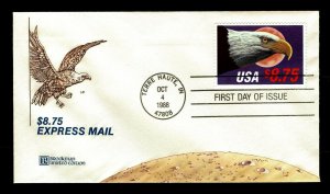 1988 U.S. #2394 Express Mail $8.75 First Day Cover - CV $27.50 (ESP#5254)