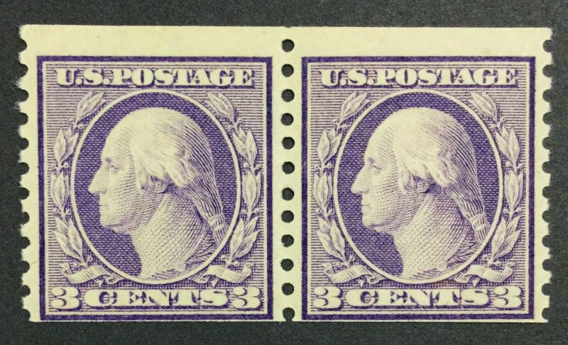 MOMEN: US STAMPS #493 PAIR MINT OG NH LOT #38318