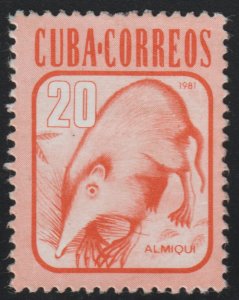 1981 Cuba Stamps Sc 2460 Fauna Almiqui  NEW