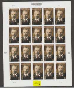 U.S. Scott #4222 Black Heritage Stamps - Mint NH Sheet - Highlighted LR Plate