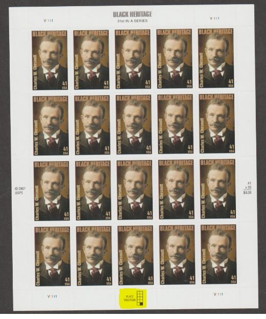 U.S. Scott #4222 Black Heritage Stamps - Mint NH Sheet - Highlighted LR Plate