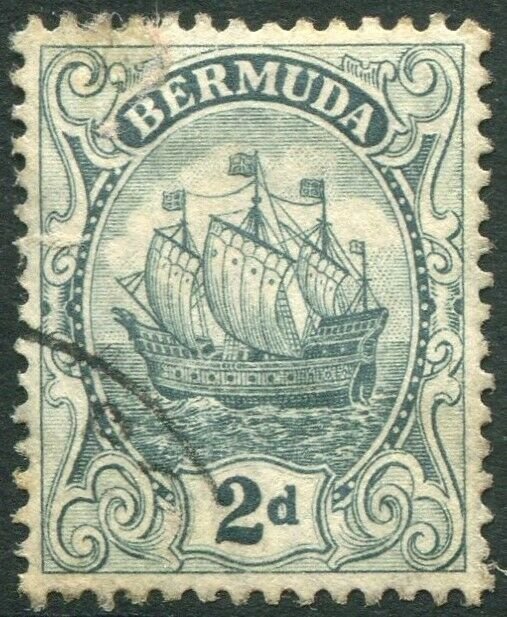 BERMUDA-1913 2d Grey Sg 47 GOOD USED V37265