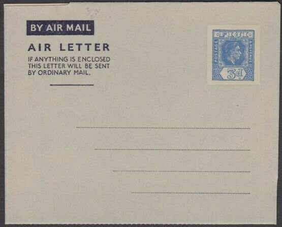 FIJI GVI 3d aerogramme fine unused.........................................V378