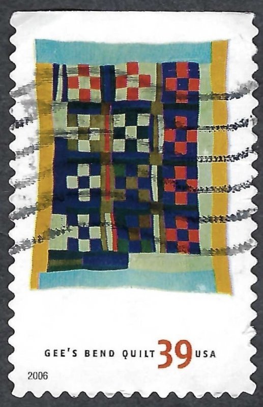 United States #4091 39¢ Gee's Bend Quilt - Nine Patch (2006). Used