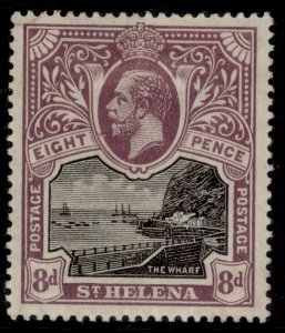 ST. HELENA GV SG78, 8d black & dull purple, M MINT. Cat £14.