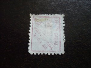 Stamps - New Zealand - Scott# 68 - Used Part Set of 1 Stamp - Ad on Back