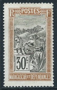 Madagascar, Sc #93, 30c MH