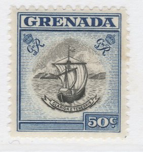 1951 British Colonies Grenada Badge 50c MLH** Stamp A23P46F13868-