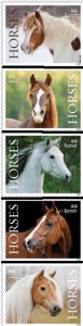 #5891 - 5895 2024 Horses Singles set/5 - MNH (After June 17)