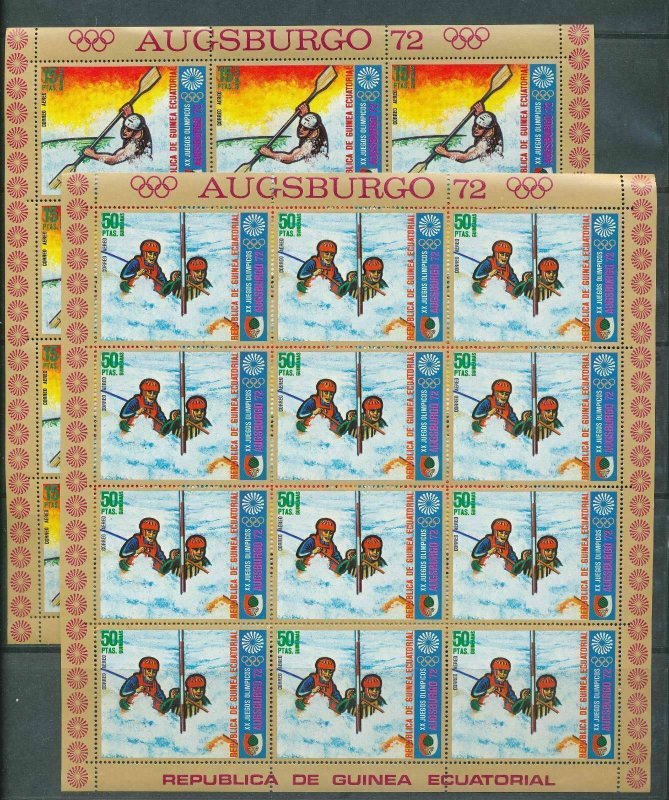 GUINEA ECUATORIAL 1972 Olympics Sport Football Set MNH x 12(84 Stamps)GU7