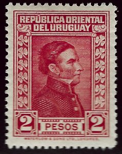 Uruguay Scott #377 Mint VF hr....Fill a key spot!