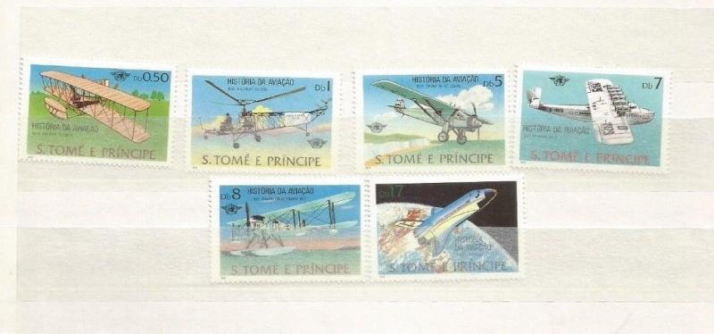 ST TOME AND PRINCE SCOTT 528-33 MNH SCV $11