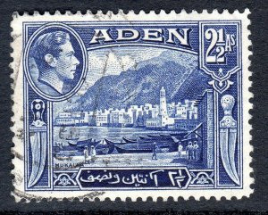 Aden -    1938-48 - sg 21 -  2 1/2 annas  -  USED