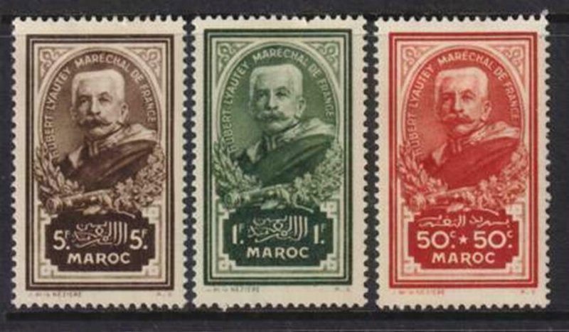 French Morocco 1935 SC B10-B12 LH Set 