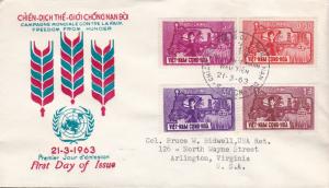 United Nations Food & Agricultural Organization 1963.Viet Nam (4)  FDC