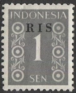 INDONESIA  RIS Ovpt Sc 335 Mint LH VF
