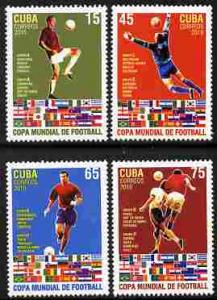 Cuba 2010 Football World Cup perf set of 4 unmounted mint