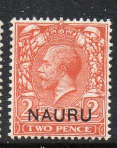 Nauru Sc 4 1916 2d George V overprinted stamp mint